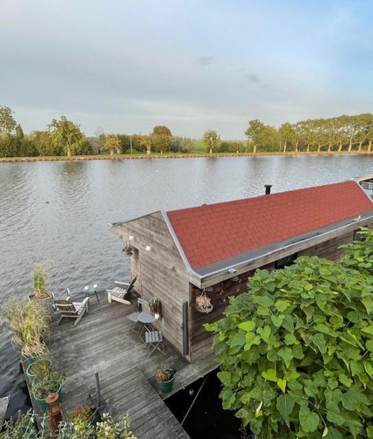 Aangenaam Op De Rijn, Woonboot, Inclusief Prive Sauna 알펜안덴라인 외부 사진